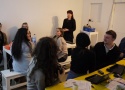 Starting the workshop at Furtherfield, London on the topic of e-waste and recycling. Photo: Eva Ursprung