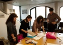 Workshop Emilio Fantin, Alissa Firth-Eagland, Alessandra Pomarico - Building a Living Biblioraphy; Foto: Alexandra Gschiel
