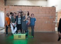 Schaumbad-Team am Bausound-Sockel, Foto: Alexandra Gschiel