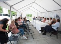 Pressekonferenz Offener Betrieb, KM_Halle fr Kunst und Medien. Foto: Alexandra Gschiel