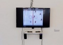 Humberto Duque - "Goon!", modified 80s hockey video-game, the puck is erased from the ice rink. Interactive work on computer, 2014