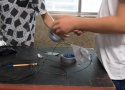 Workshop Maskenbau von Keyvan Paydar; Foto: Eva Ursprung