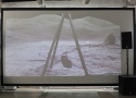 Live Übertragung vom Mond, Multimediainstallation von Stefan Bauer und Edgar Bültemeyer, Foto: Gudrun Lang
