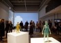 Eröffnung der Ausstellung / Opening, Sculptures by Eva Wohlgemuth - "Bodyscan"; Foto: Myriam Thyes
